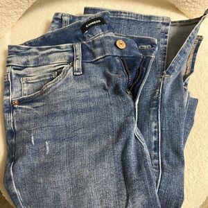 Express Women's Light Blue Skinny Jeans